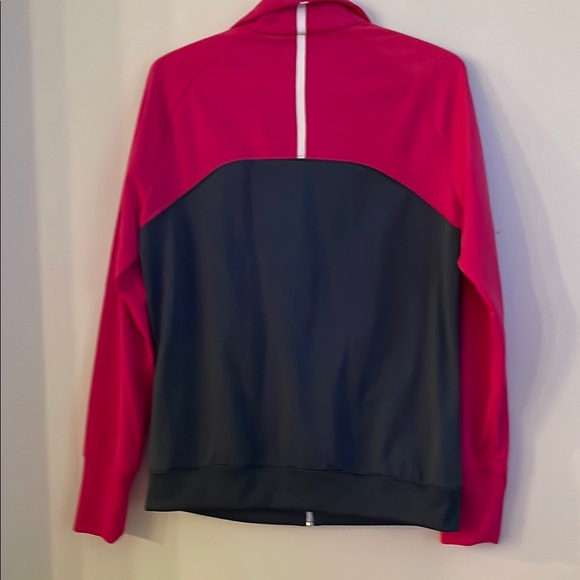 Reebok Black and Pink Bomber Jacket with Athletic Flair - Picture 2 of 4